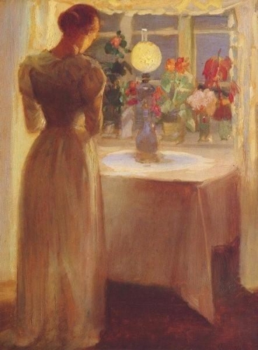 Young Girl before a Lighted Lamp.jpg