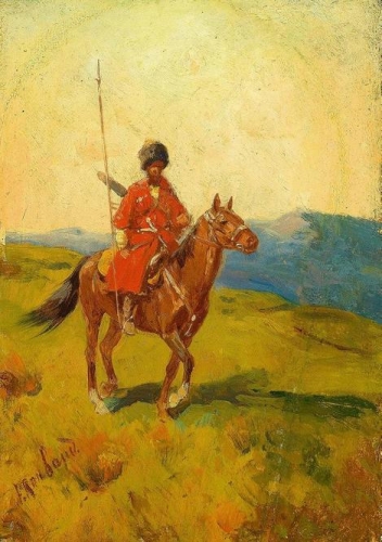 Circassian Horseman in Red Coat.jpg